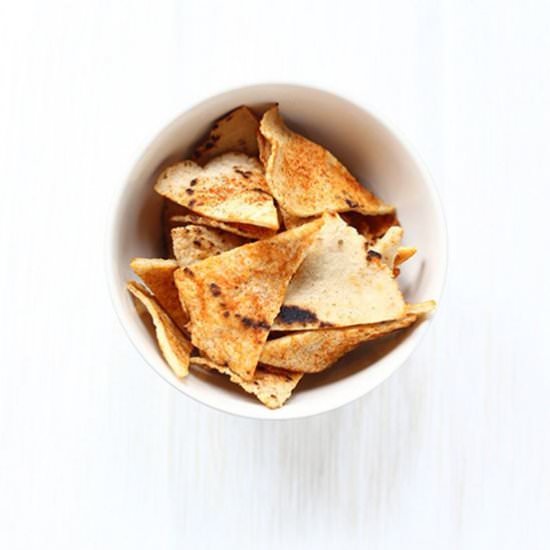 Spicy Oven Baked Tortilla Chips