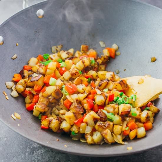 Crispy Lemon Breakfast Potatoes