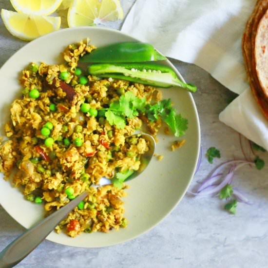 Keema-Matar Inspired Cauliflower
