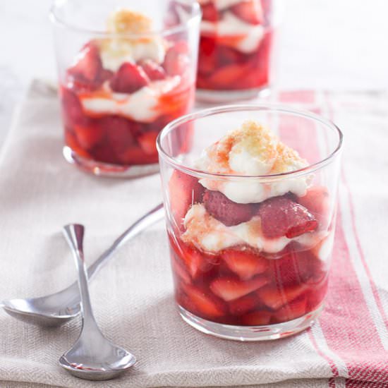 Fruit Parfaits with Creme Fraiche