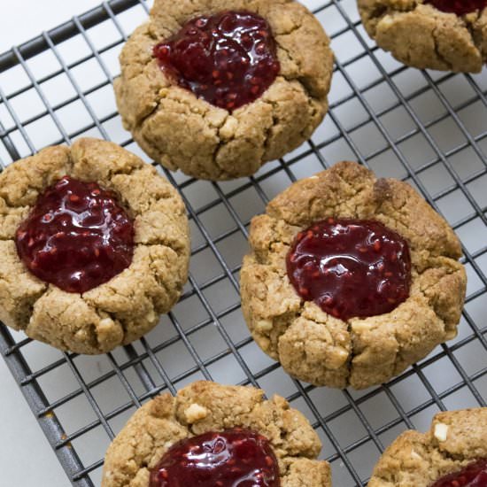 Peanut Butter + Jam Cookies {GF}