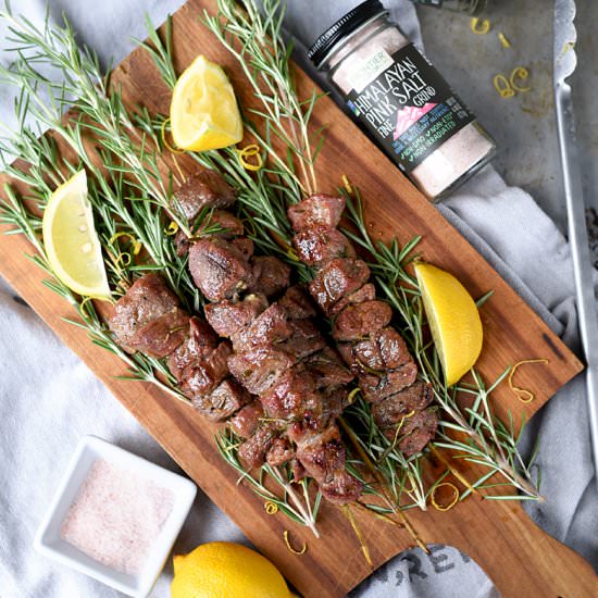 Grilled Rosemary Lamb Skewers