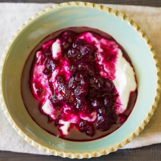 Homemade Blueberry Sauce
