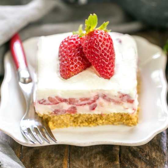 Strawberry Cheesecake Lush Dessert