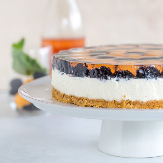 No Bake Rosé Cheesecake
