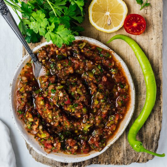 Turkish Spicy Ezme Salad