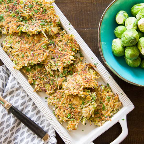 Brussels Sprouts Potato Latkes