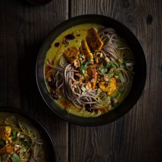 Peanut Soba Noodles with Tofu
