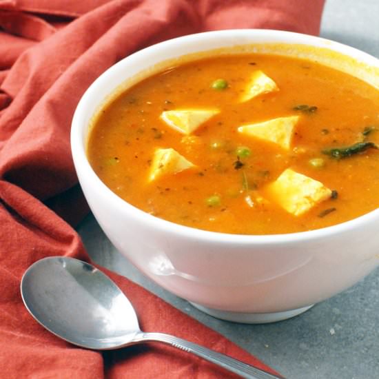 Sweet Potato Paneer Curry