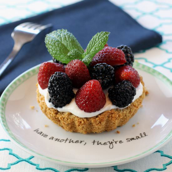 Mini granola tarts