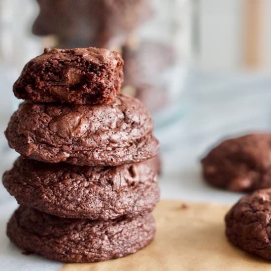 Deep Dark Chocolate Chip Cookies