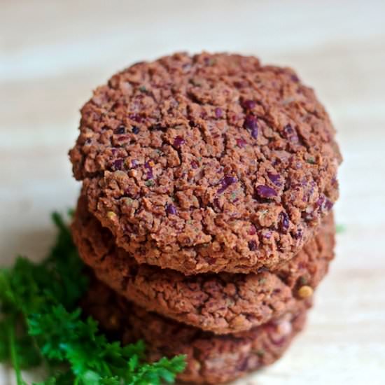 Cheesy Italian Bean Burgers