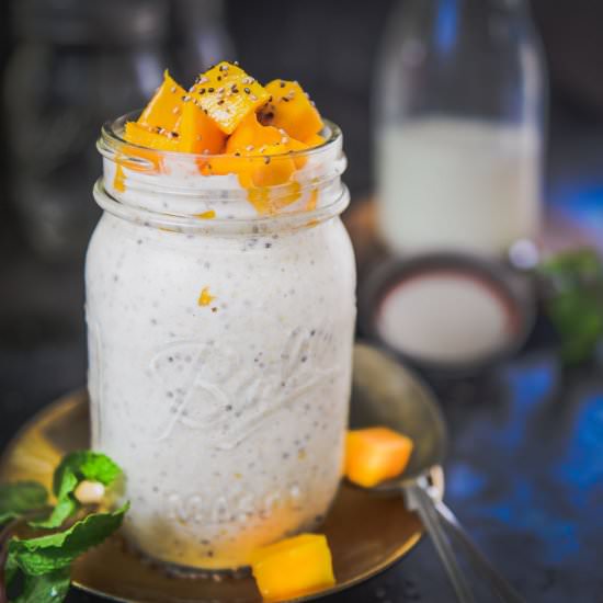 Mango Coconut Overnight Oats
