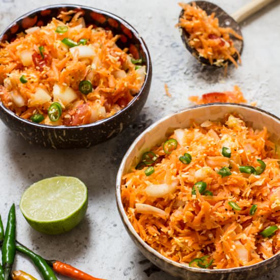 Sri Lankan Carrot Salad