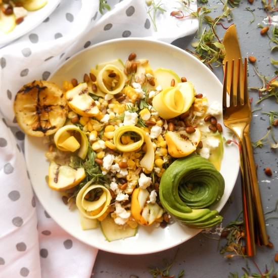 Summer Squash Ribbon Salad