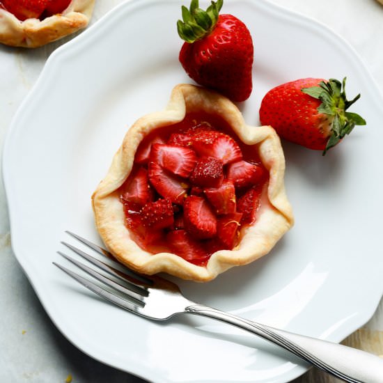 Strawberry galettes