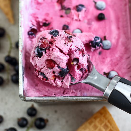 Blackcurrant Ice Cream