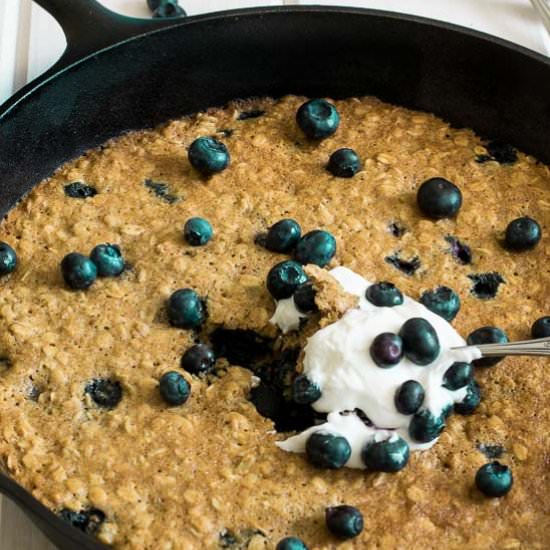 Blueberry Breakfast Skillet Cookie