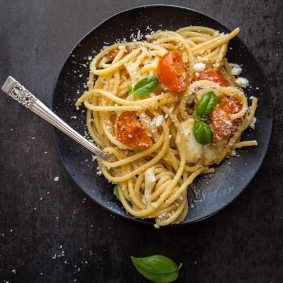 Hot Caprese Pasta