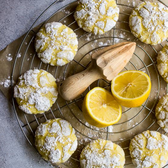 Lemon Crinkle Cookies