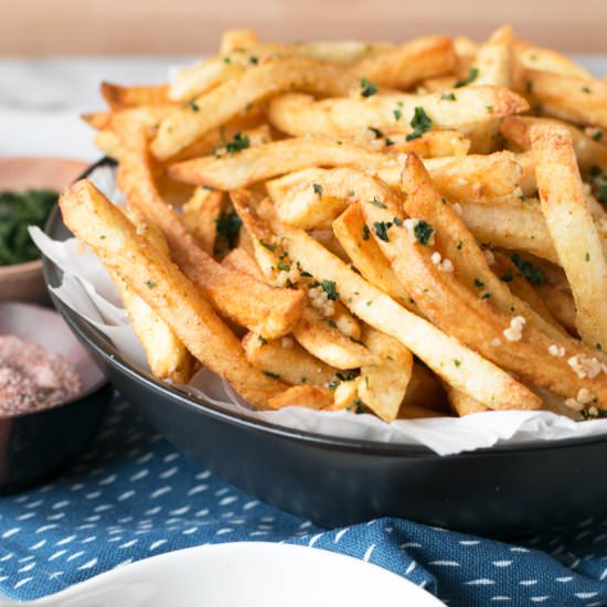 Spicy Garlic Cilantro Fries