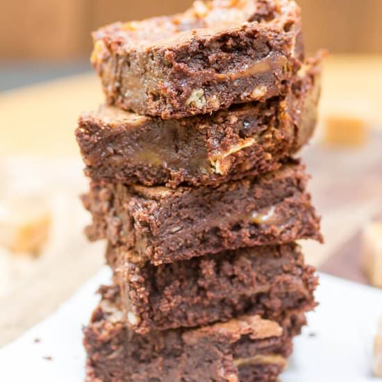 Caramel Filled Brownies