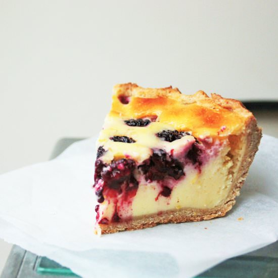 Blackberry Cheesecake Pie