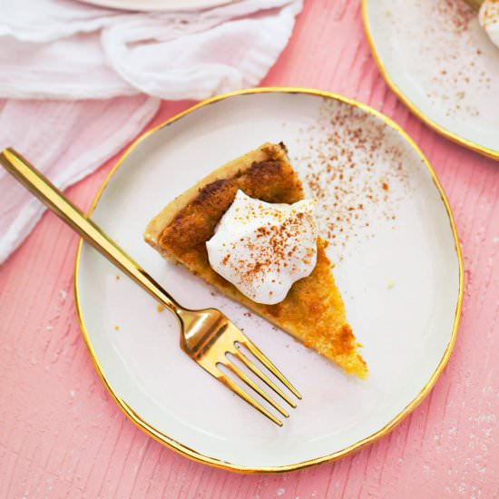 Horchata Custard Pie