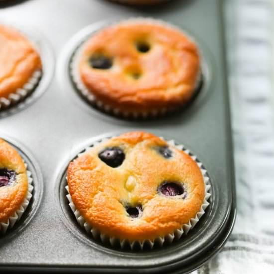 Low-carb Lemon Blueberry Muffins