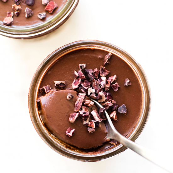 3 Ingredient Vegan Chocolate Pots