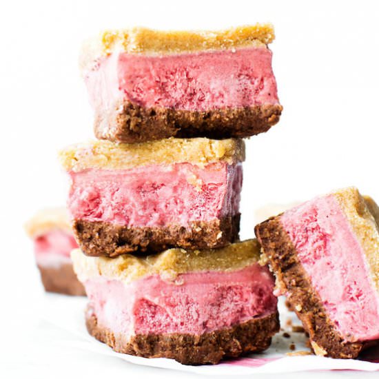 Neapolitan Ice Cream Sandwiches