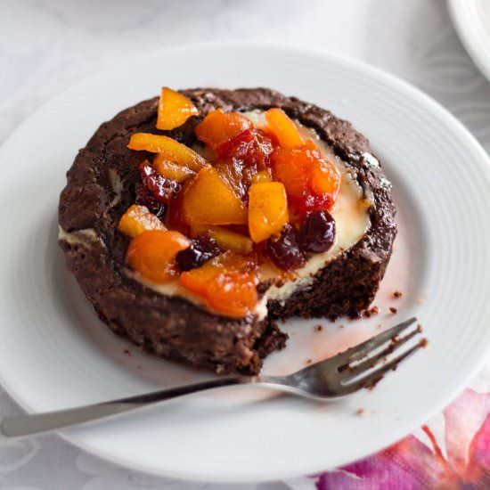 Cream Cheese Brownie Tarts