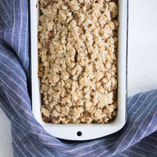 Brown Butter Zucchini Streusel Loaf