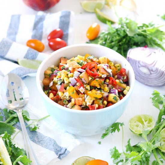 Simple Summer Peach Salsa