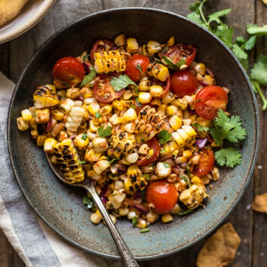 Grilled Corn Salsa