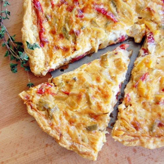 Cheese And Pepper Tart