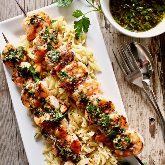 Grilled Shrimp with Chimichurri