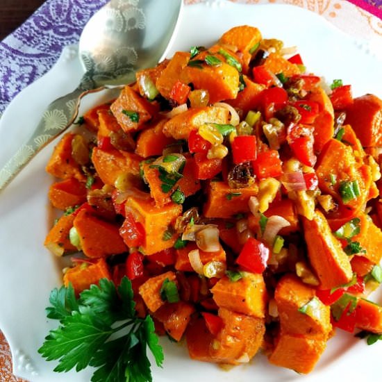Sweet Potato Salad + Blood Orange