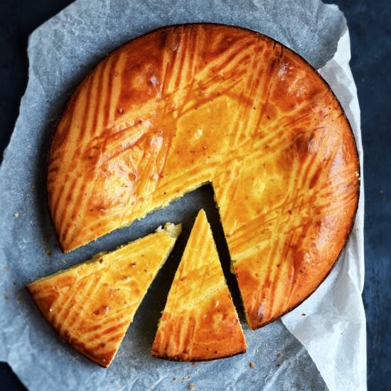 Basque Cake with Vanilla Cream