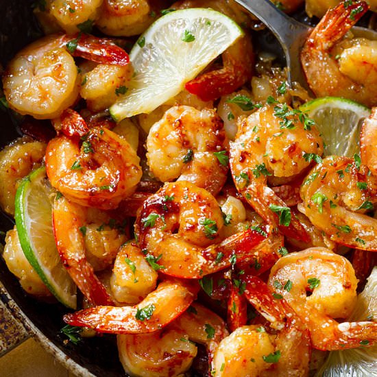 Garlic Honey Lime Shrimp