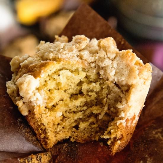 Crumb Banana Muffins