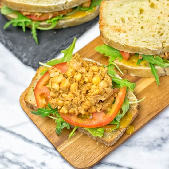 Garlic Butter Chickpea Sandwich