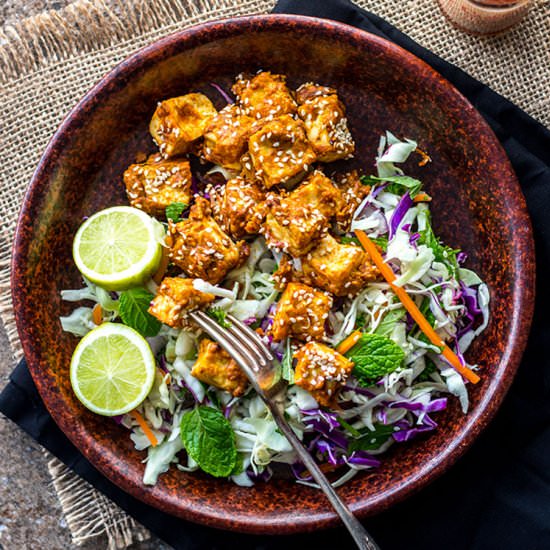 Spicy Peanut Butter Tofu