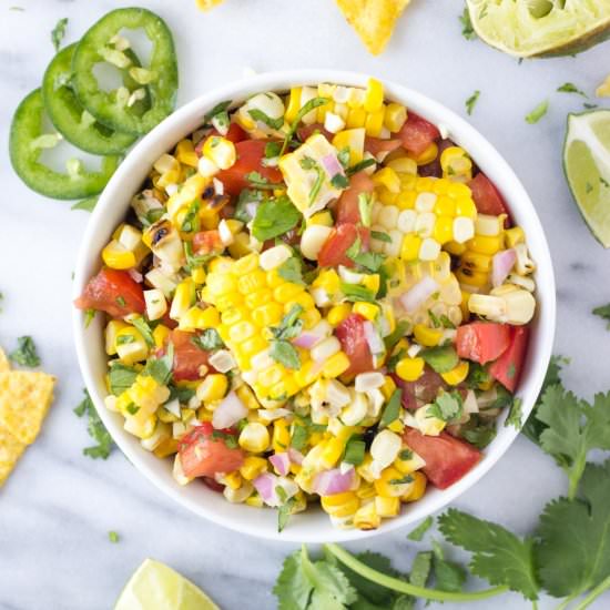 Fresh Sweet Corn Salsa