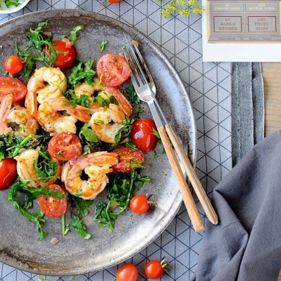 Mediterraean shrimps salad