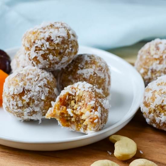 Apricot Date Nut Bites