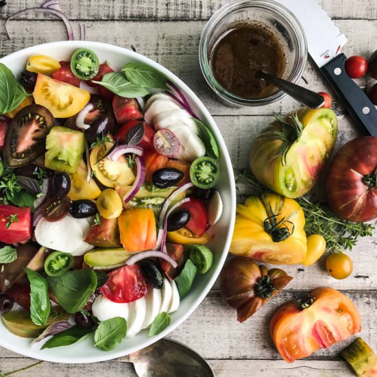 Heirloom Tomato Caprese Salad