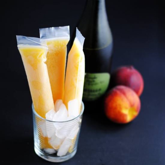 Bellini popsicles