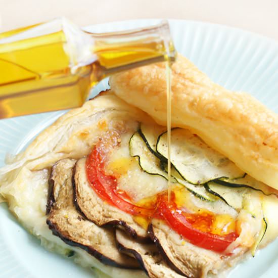 Tart with zucchini