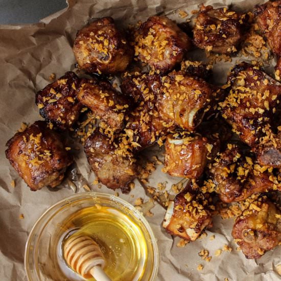 Crispy Honey Garlic Ribs